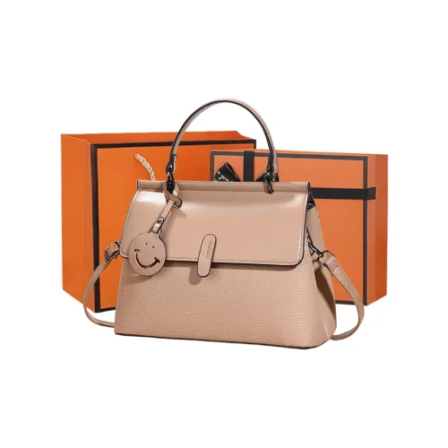 PINK·LAND ПУ (полиуретан) Сумка Одно плечо Через плечо Маленькая квадратная сумка Обычный Женские Хаки Коричневый Земляной желтый Бургундский Черный