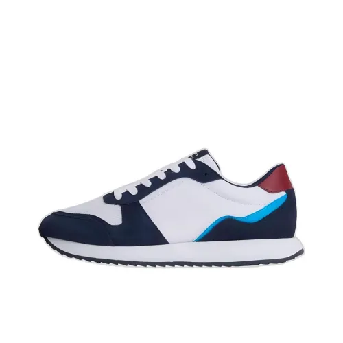 Tommy Hilfiger TRAINERS EVO MI Противоскользящий Низкий Топ Повседневная обувь Мужская Белый Синий
