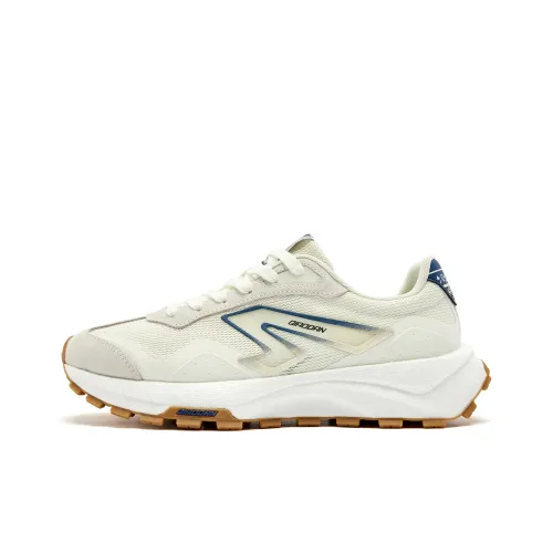 QIAODAN Устойчивый к истиранию противоскользящий низкий топ Casual Мужской Серый Бежевый