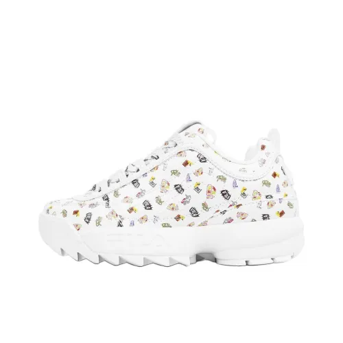 FILA Disruptor Low Топ Толстая подошва Кроссовки Унисекс Белый