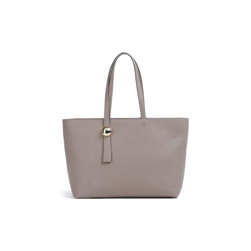 Furla GRAIN LEATHER Тоут Сумка Сумка для покупок Сумка на плечо Большая Женская Тауповая