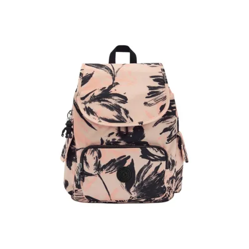 Kipling Полиэстер Рюкзак Маленький Женский Коралловый Красный и Черный