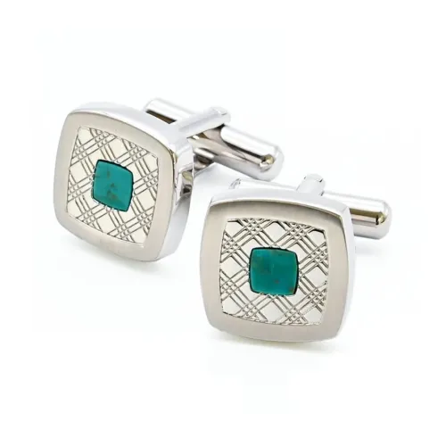 Orobianco Латунь, Бирюзовые Запонки Мужские