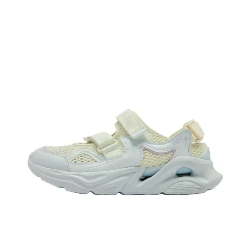 QIAODAN Slip-resistant Abrasion-resistant Low Top Kids Lifestyle Shoes Айвори Подростки