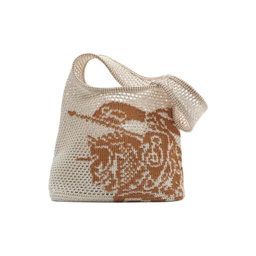 Burberry Компактная Сумка В Технике Кроше С Символом EKD Модель Без Подкладки В Комплект Входит Чехол Для Хранения