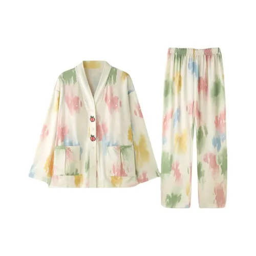 ZAO FU NIAO Пижамный комплект Женские Rainscape Mystery