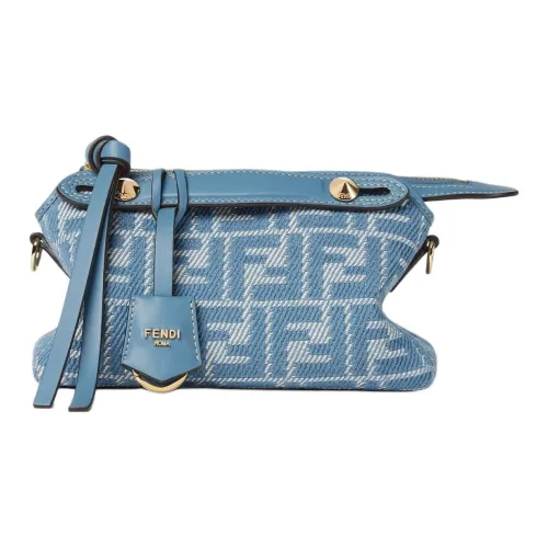 FENDI By The Way Series Хлопковая Сумка через плечо Сумка Mini Женская Синяя