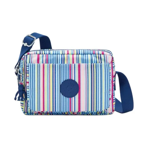 Kipling Полиэстер Сумка через плечо Средняя Унисекс Синяя и Многоцветная