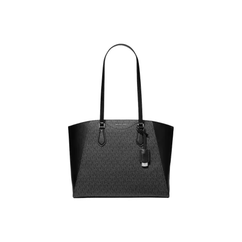 MICHAEL KORS TARYN Покрытый холст Тоут Сумка Сумка для покупок Сумка на плечо Большая Женская Черная