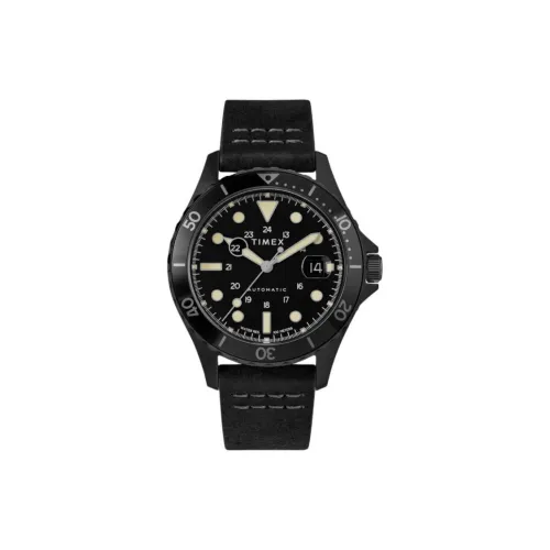 TIMEX Автоматический Механический Механизм Мужские Часы 41 мм Черный