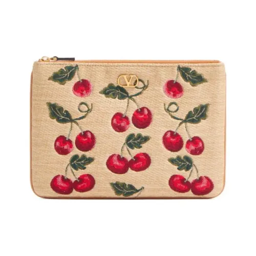 Valentino Cotton Clutch Women's Beige
