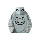 Винтажный синий K710 с капюшоном