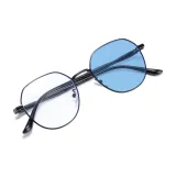 Таинственный, чисто черный, рамка, светочувствительные, синие линзы