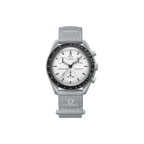 OMEGA Quartz Movement Унисекс Super Tyrant Series Professional Moon Watch 42 мм Белый