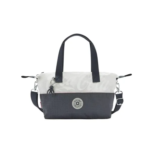 Kipling Переработанный полиэстер Пельмени Сумка через плечо Сумка мини Женская Бежевая и Серая