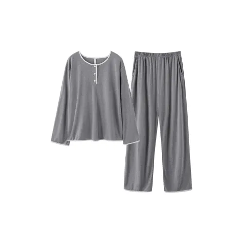 XIAFENYAN Пижамный комплект женский серый