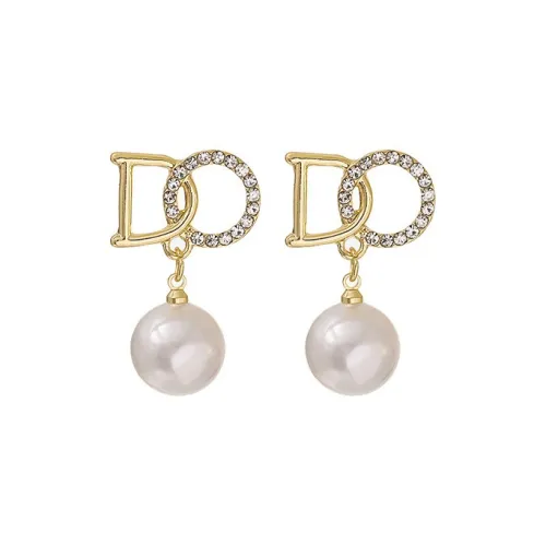 JKEM Alloy Искусственный жемчуг Серьги Унисекс