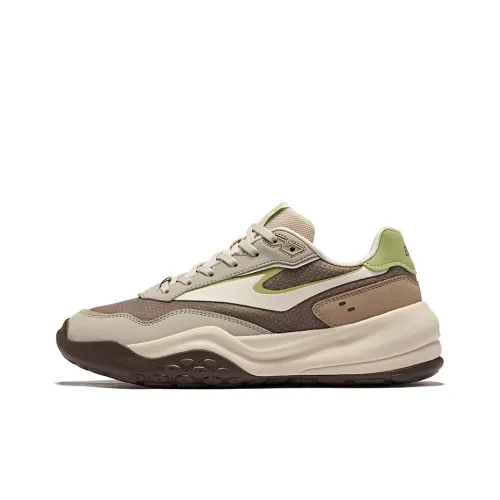 Erke Shock Absorbers Slip-resistant Abrasion-resistant Low Top Casual Men's Beige Brown Эрке Шок Абсорберы Противоскользящие Устойчивые к износу Низкий Топ Повседневный Мужской Бежевый Коричневый