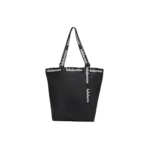 lululemon Нейлоновая сумка-тоут сумка для покупок сумка через плечо женская черная