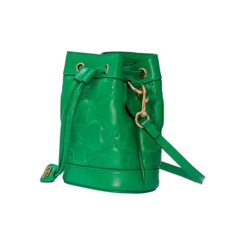 GUCCI GG Matelassé Кожа Ведрообразная Сумка через плечо Женская Зеленая