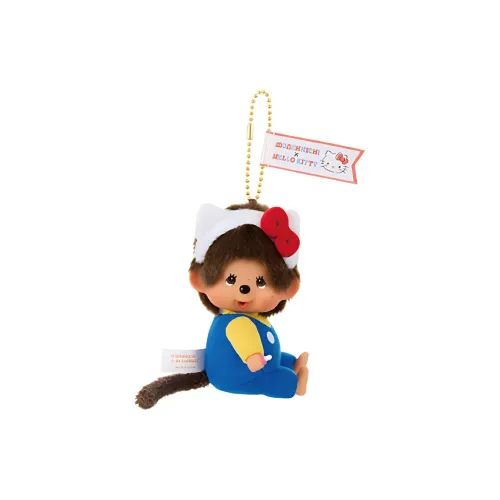 Санрио x MONQIQI x Hello Kitty Mongchi Куклы Плюшевый Брелок SS Рекомендуемая Высота