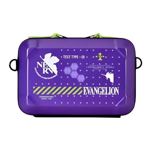 FX CREATIONS ЭВА Evangelion Ограниченная серия совместная работа ABS сумка через плечо унисекс фиолетовый
