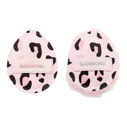 GUOXIAONIU Розовый леопардовый принт Мини кисточка для контурирования и закрепления розового контуринга для легкого нанесения и маскировки