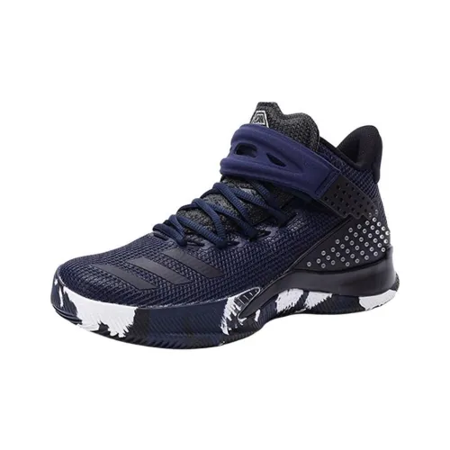 Adidas Ball 365 Slip Устойчивый к истиранию Низкий Топ Баскетбольные кроссовки Мужские Темно-синий