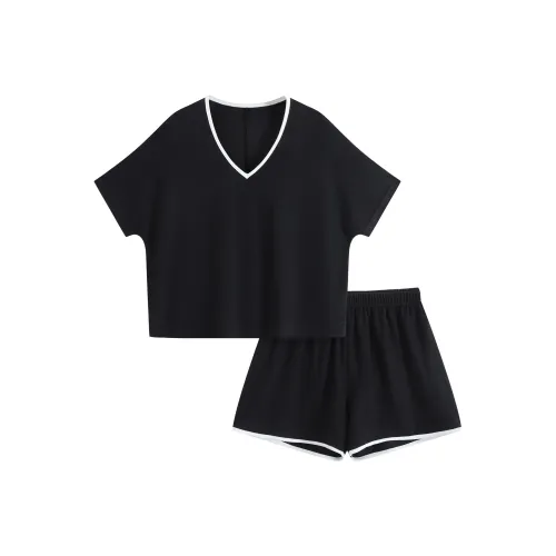 WANANNI Пижамный комплект женский черный