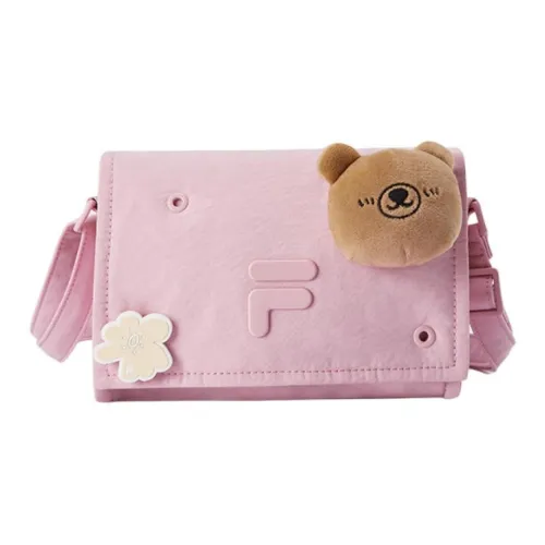 FILA FUSION Ткань Сумка через плечо Женская Песочный Кожа Розовая