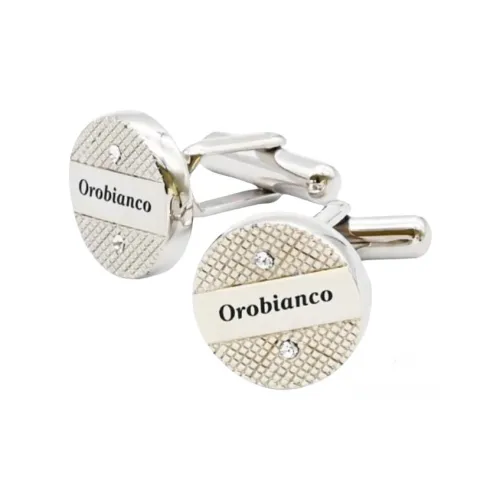 Orobianco Латунь, Покрытие Родий, Запонки с Кристаллом Swarovski Мужские