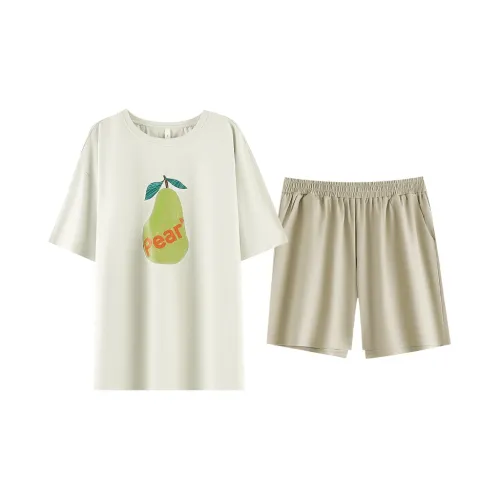 XIAFENYAN Пижамный комплект женский зеленый