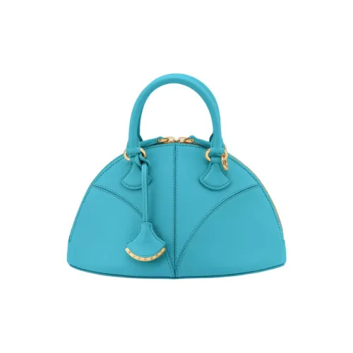 BVLGARI Козья кожа Сумка Маленькая Женская Светло-синяя