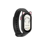 Кошка, ухо, черный ремешок