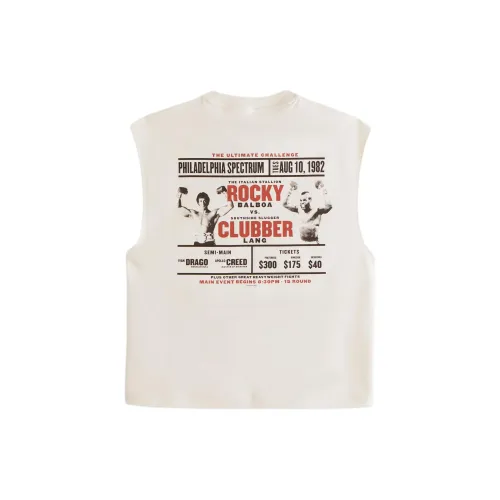 Abercrombie＆Fitch Топ без рукавов Мужской Кремовый