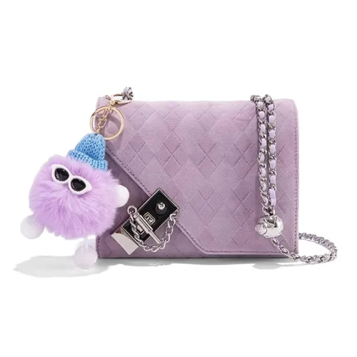 CLEVER KETCH ПУ (полиуретан) Маленькая квадратная сумка Сумка через плечо Стандартная Женская Фиолетовая Зеленая