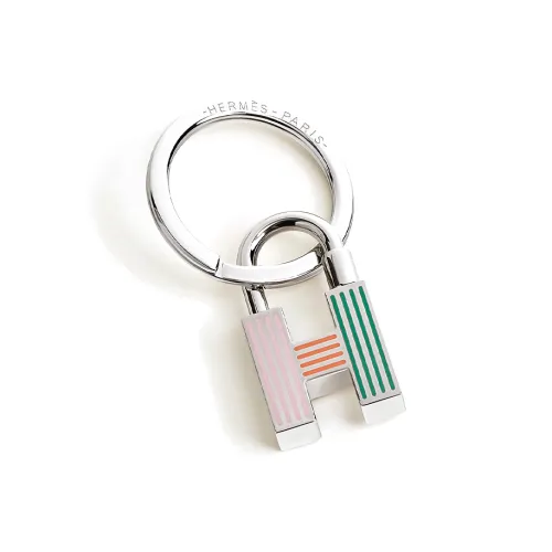 HERMES Металлические брелоки Унисекс Серебряный