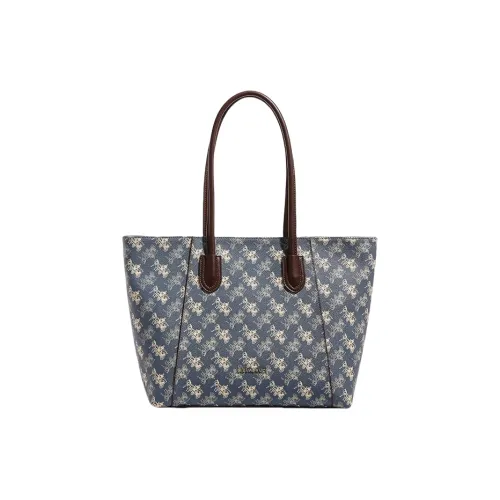 PESASRIE PVC Тоут Сумка Сумка для покупок Сумка на плечо Женская Синяя