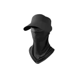 Черная шляпа + маска для защиты от солнца [комплект из двух предметов] унисекс