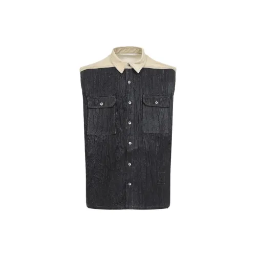 Rick Owens DRKSHDW SS25 Жилет Мужской Черный