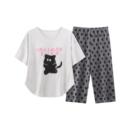 MADALLO Пижамный комплект женский светло-серый