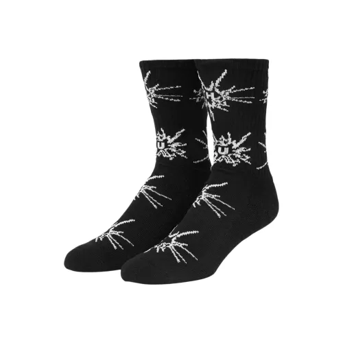 HUF SS25 Высокие носки Мужские 1 упаковка Черный