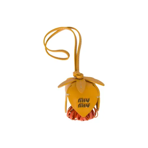 MIU MIU Коровья кожа Сумка Аксессуар Женские Охра Апельсин