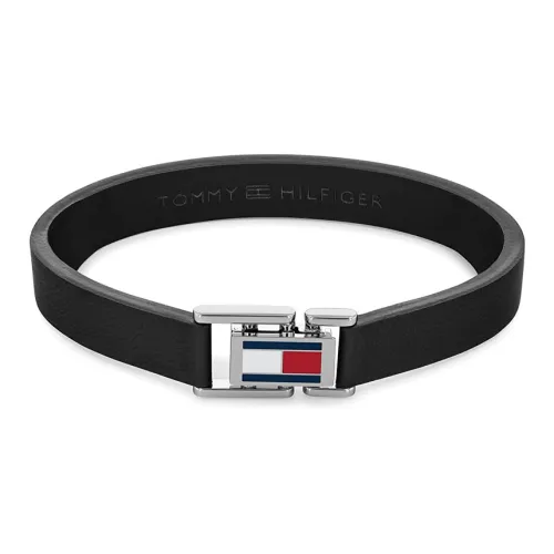 Tommy Hilfiger Кожа Наручные повязки Мужской Черный