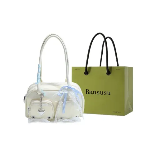 Bansusu ПУ (полиуретан) Сумка через плечо Женская Бежевая Розовая Серебряная Черная