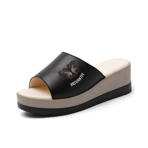 Reivanti Slip-resistant Слипоны Женские Черные