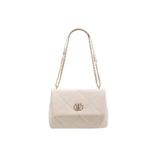 TTaG．baG Microfiber Synthetic Leather Crossbody Bag Standard Women's Ecru ТТaG．baG Микрофибра Синтетическая Кожа Сумка через плечо Стандартная Женская Экрю