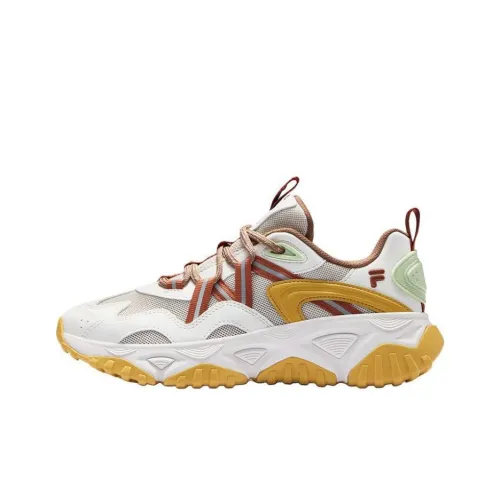 FILA FUSION FREEROAM Hiking Shoes Устойчивые к истиранию Низкий топ Кроссовки для активного отдыха Унисекс Желтый