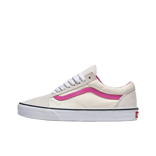 Vans Old Skool Low Топ Скейтборд Кроссовки Унисекс Бежевый Розовый