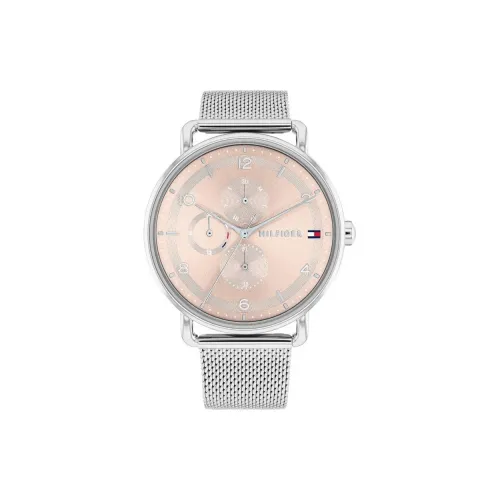 Tommy Hilfiger Women's Watch Кварцевый механизм Стальной ремешок 40 мм Розовый циферблат